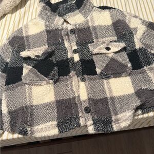 Pink Rose Heavy Duty Plaid Jacket